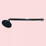 Chuveiro 4" cromado c/ crivo preto